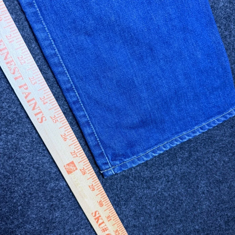 Diesel Wide Leg Jeans Mens 31 Blue Y2K Baggy Denim Made In Italy RR55